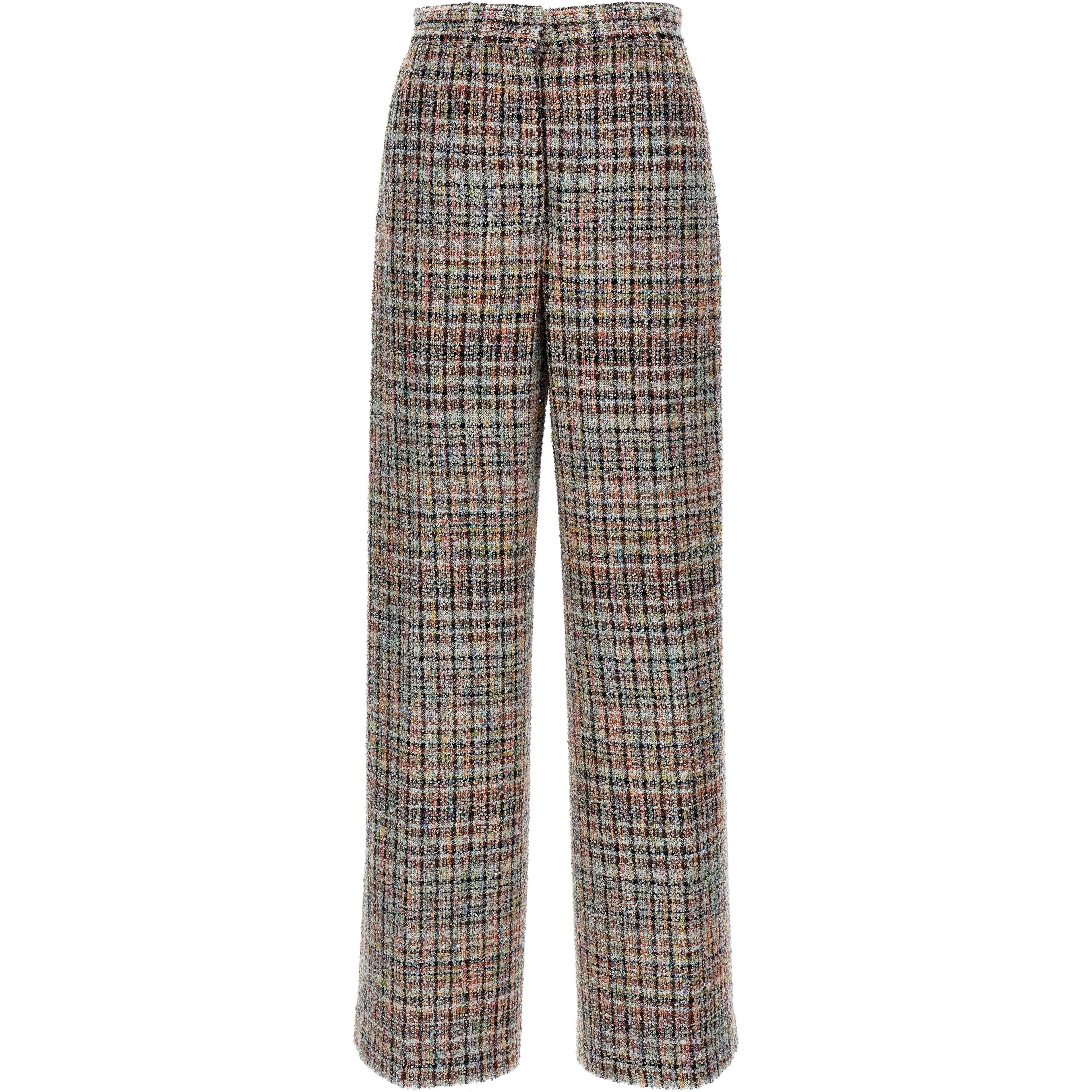 Multicolor Viscose Casual Pants