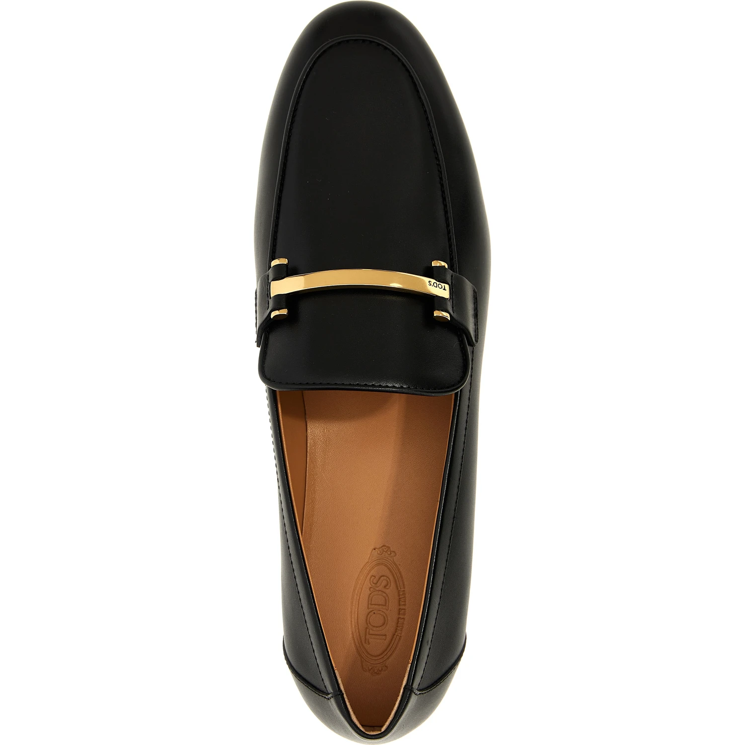 Black Calfskin Slip-On Loafers