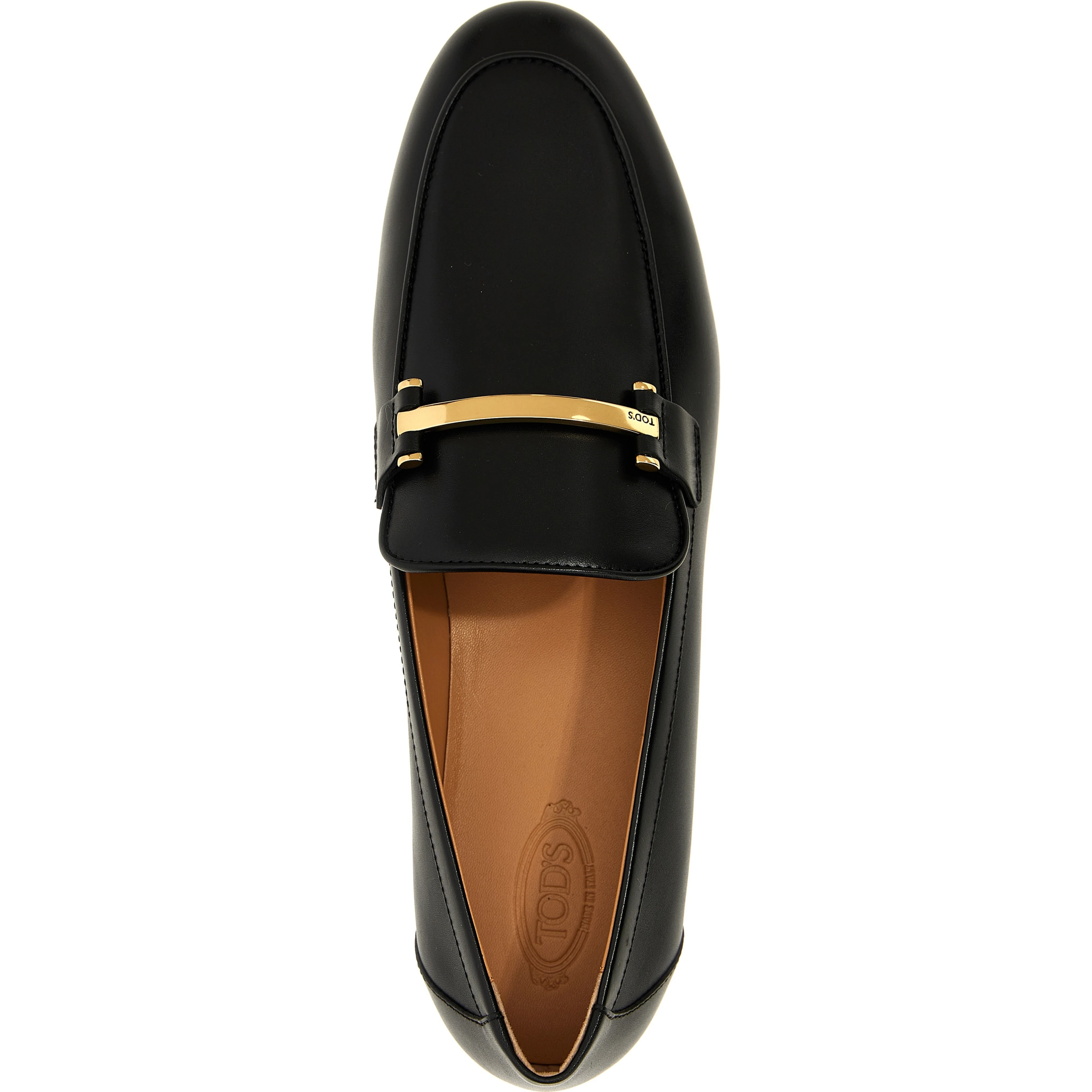 Black Calfskin Slip-On Loafers
