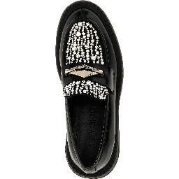 Black Calfskin Slip-On Loafers