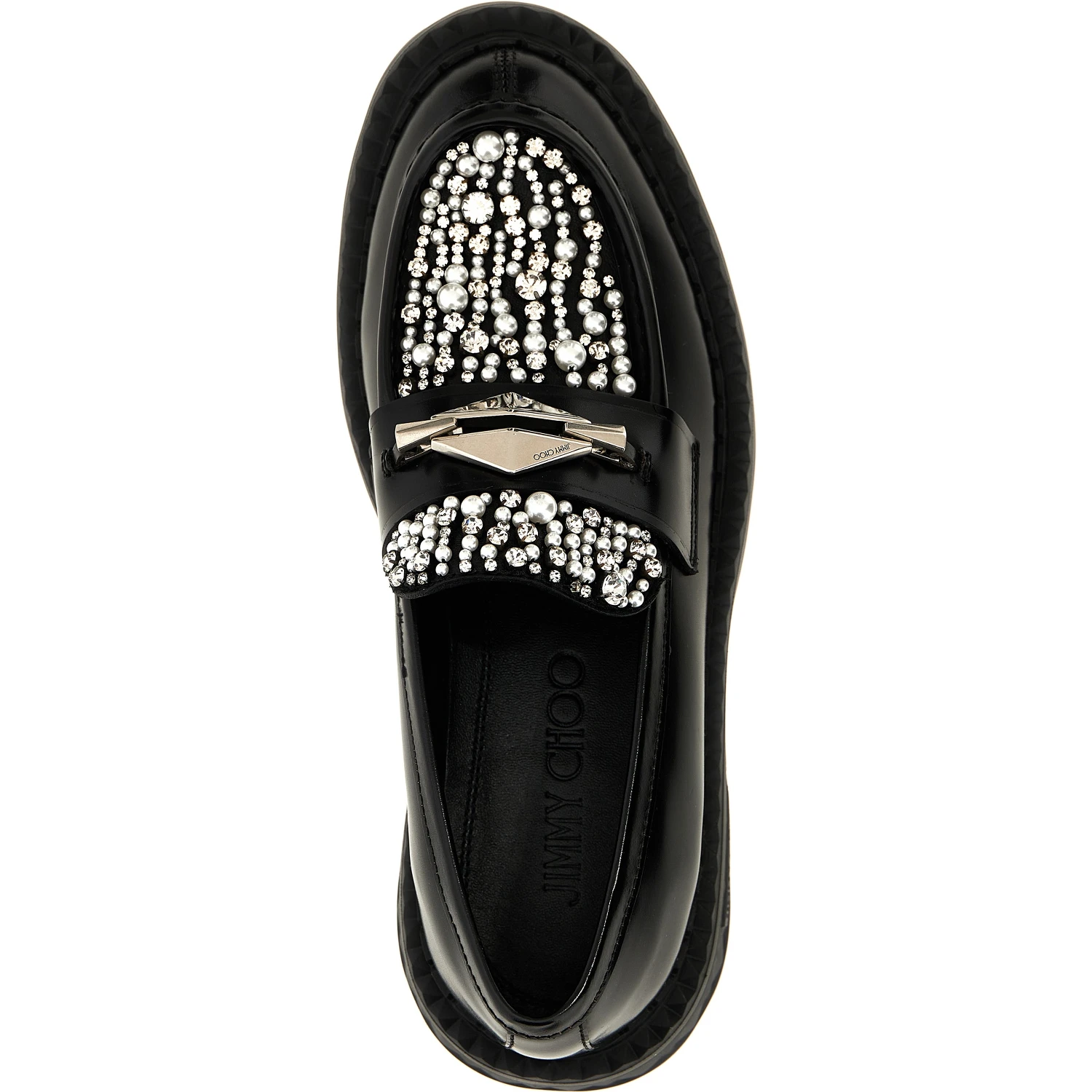 Black Calfskin Slip-On Loafers