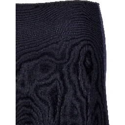 Blue Wool Midi Skirt
