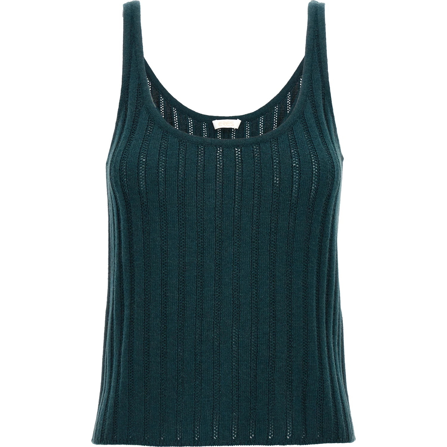 Bicolor Wool Sleeveles T-Shirt