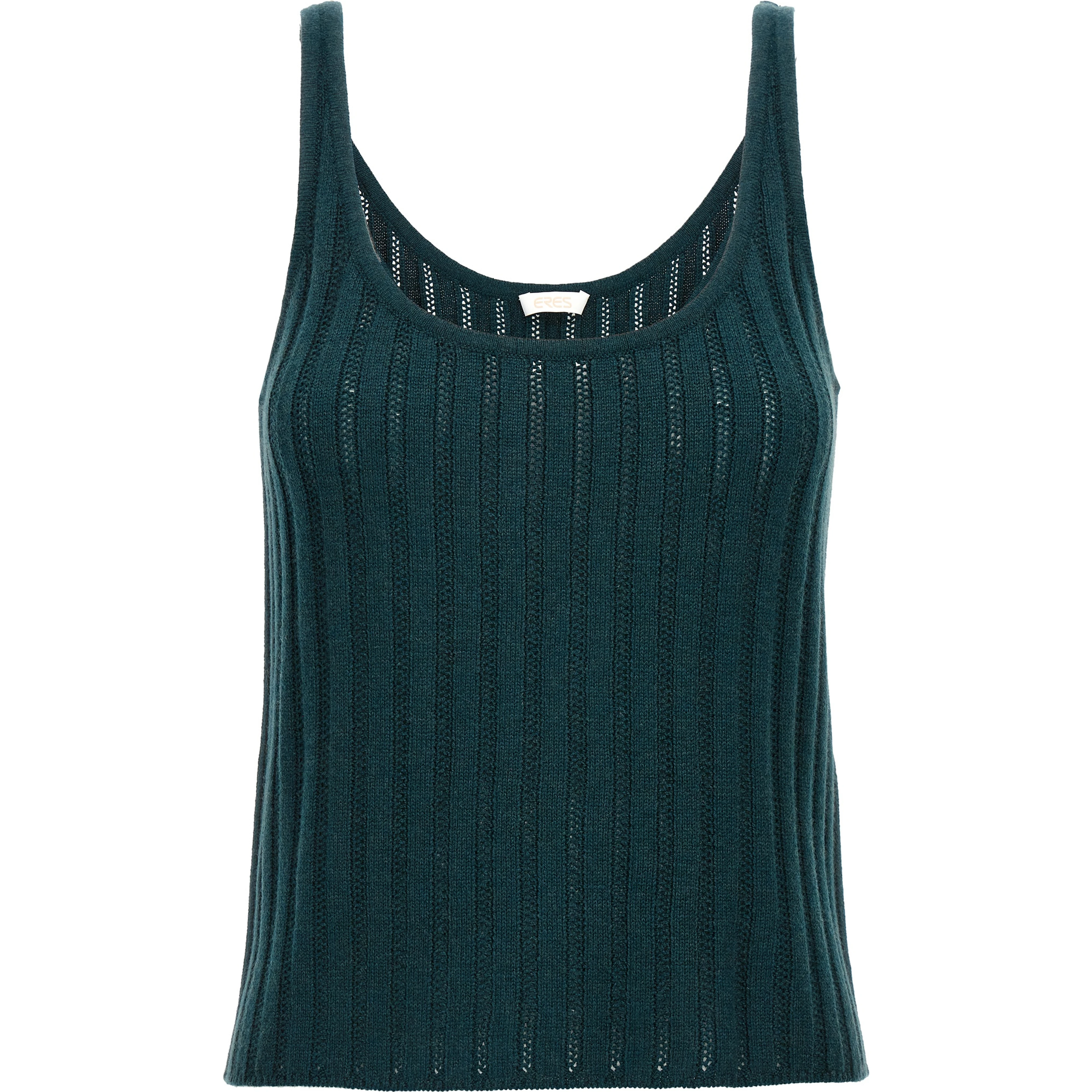 Bicolor Wool Sleeveles T-Shirt