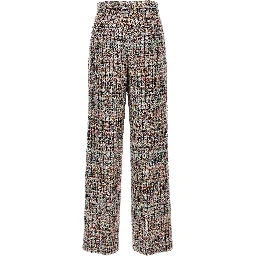 Multicolor Viscose Casual Pants