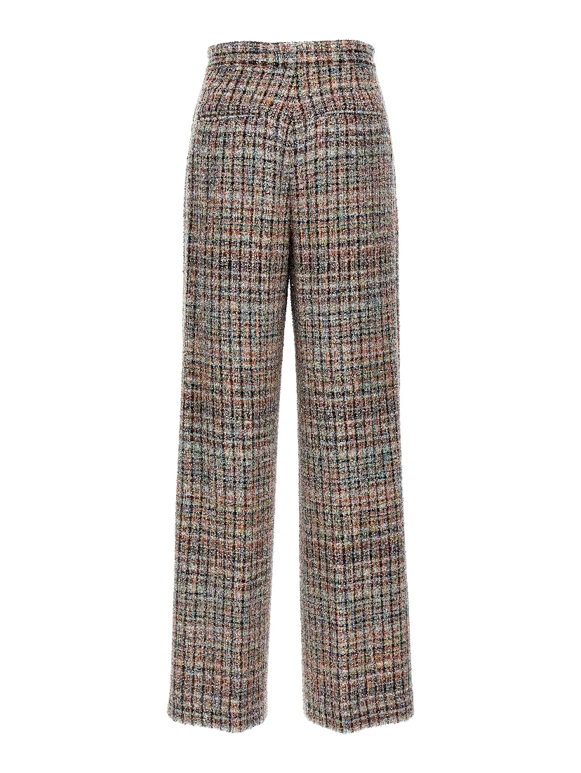 Multicolor Viscose Casual Pants