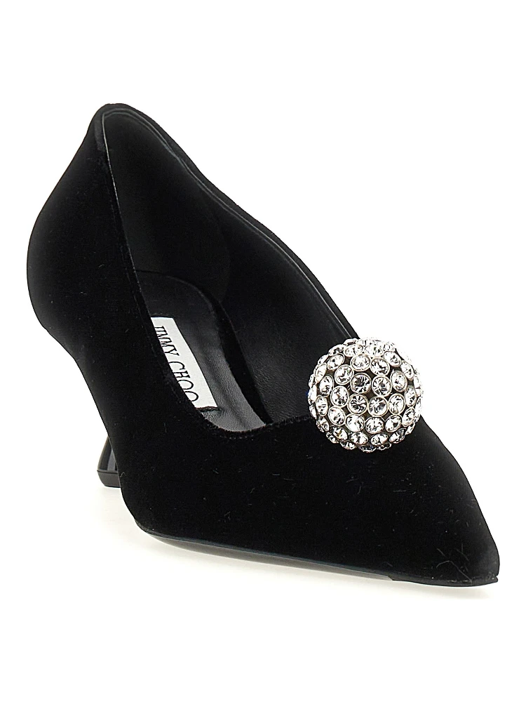 Black Textile Mid Heel Pumps alternative