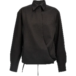 Black Wool Blouse