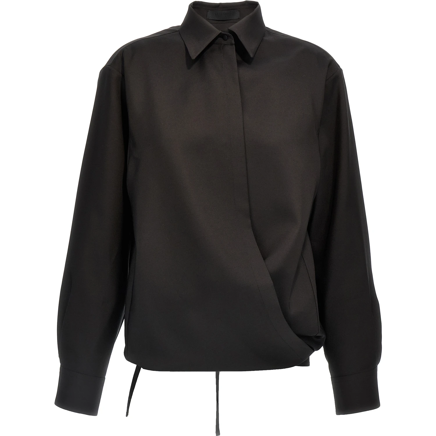 Black Wool Blouse