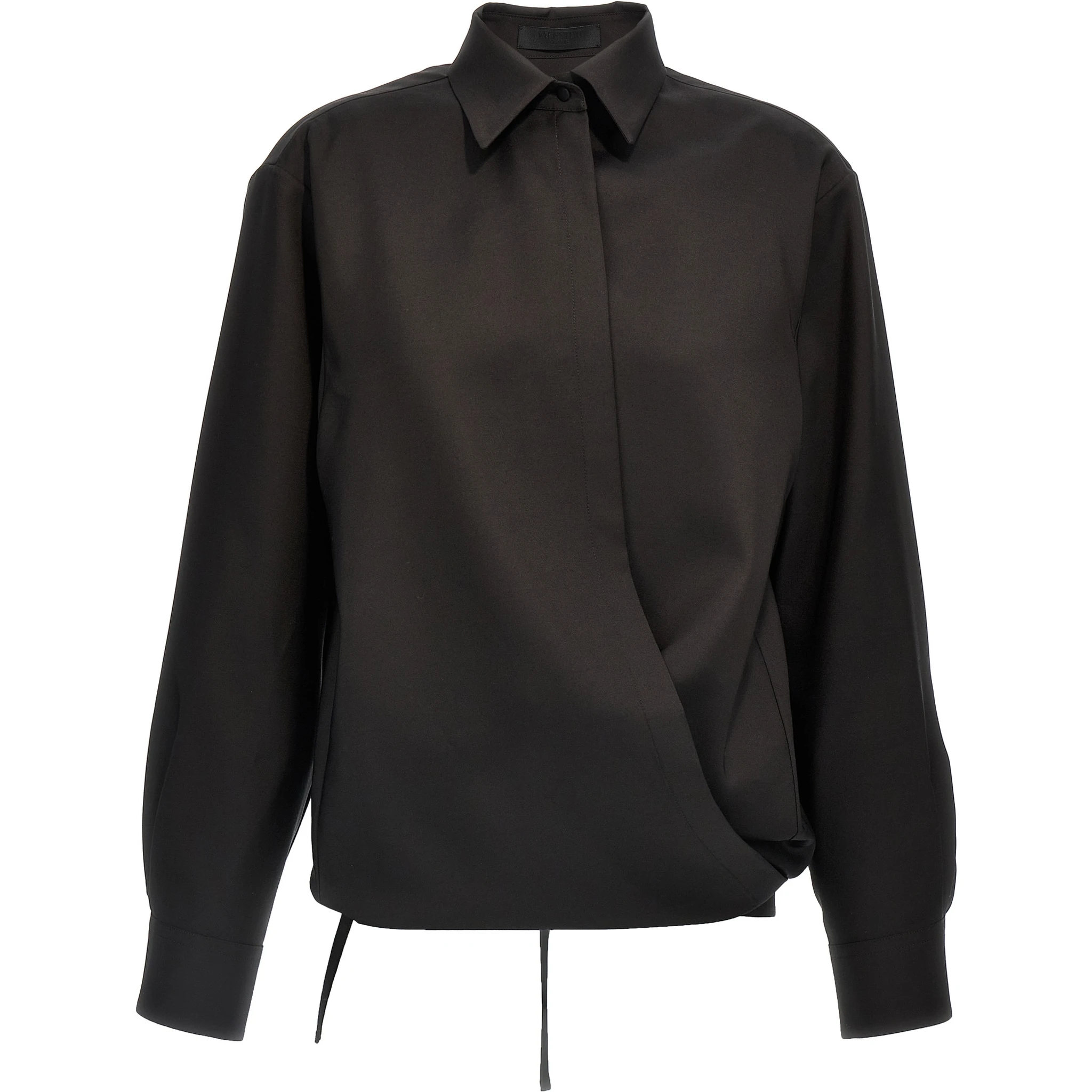 Black Wool Blouse