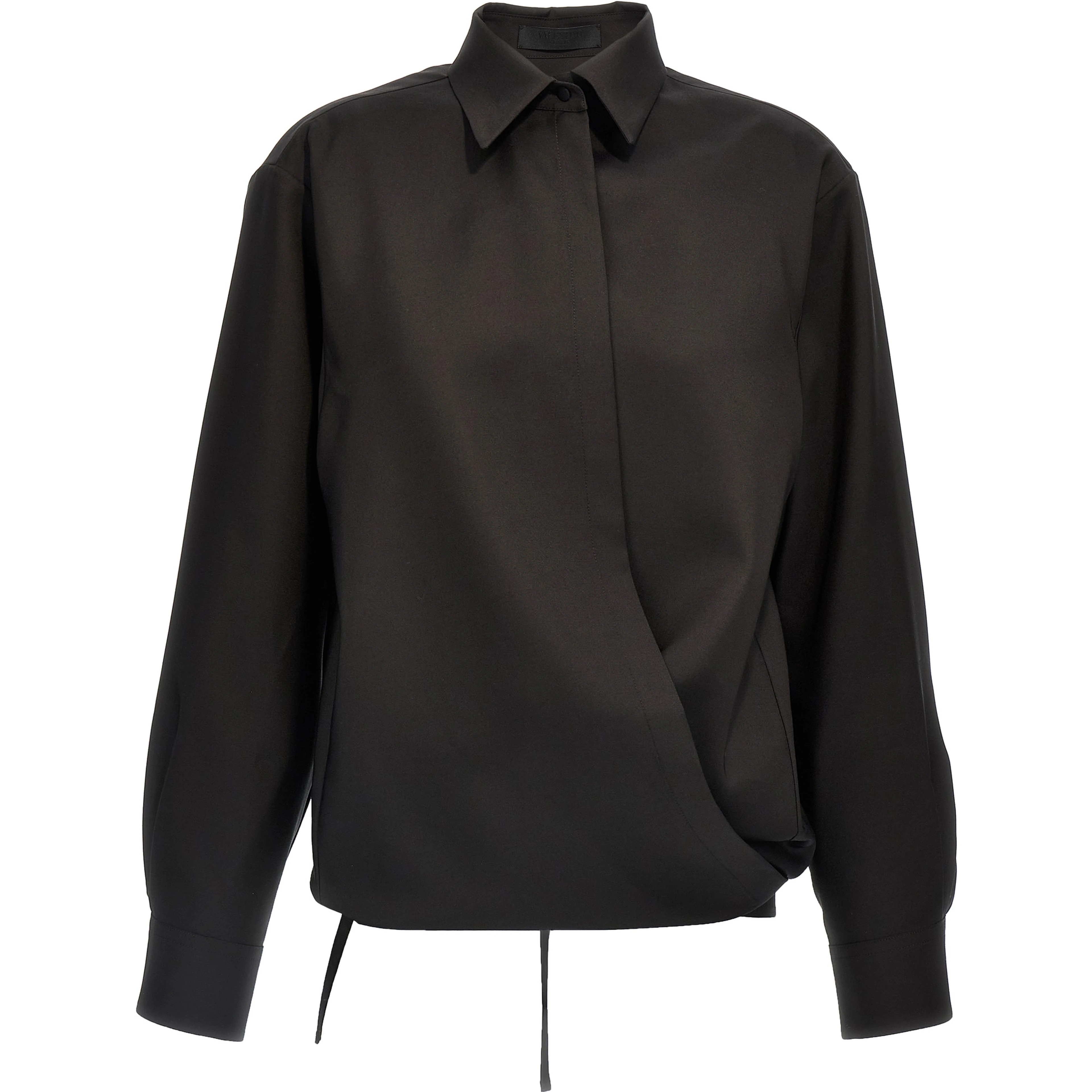 Black Wool Blouse