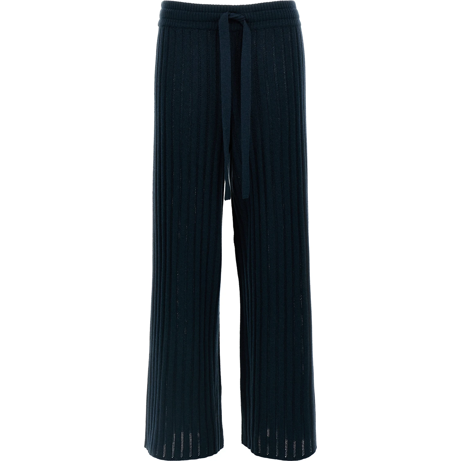 Bicolor Wool Casual Pants
