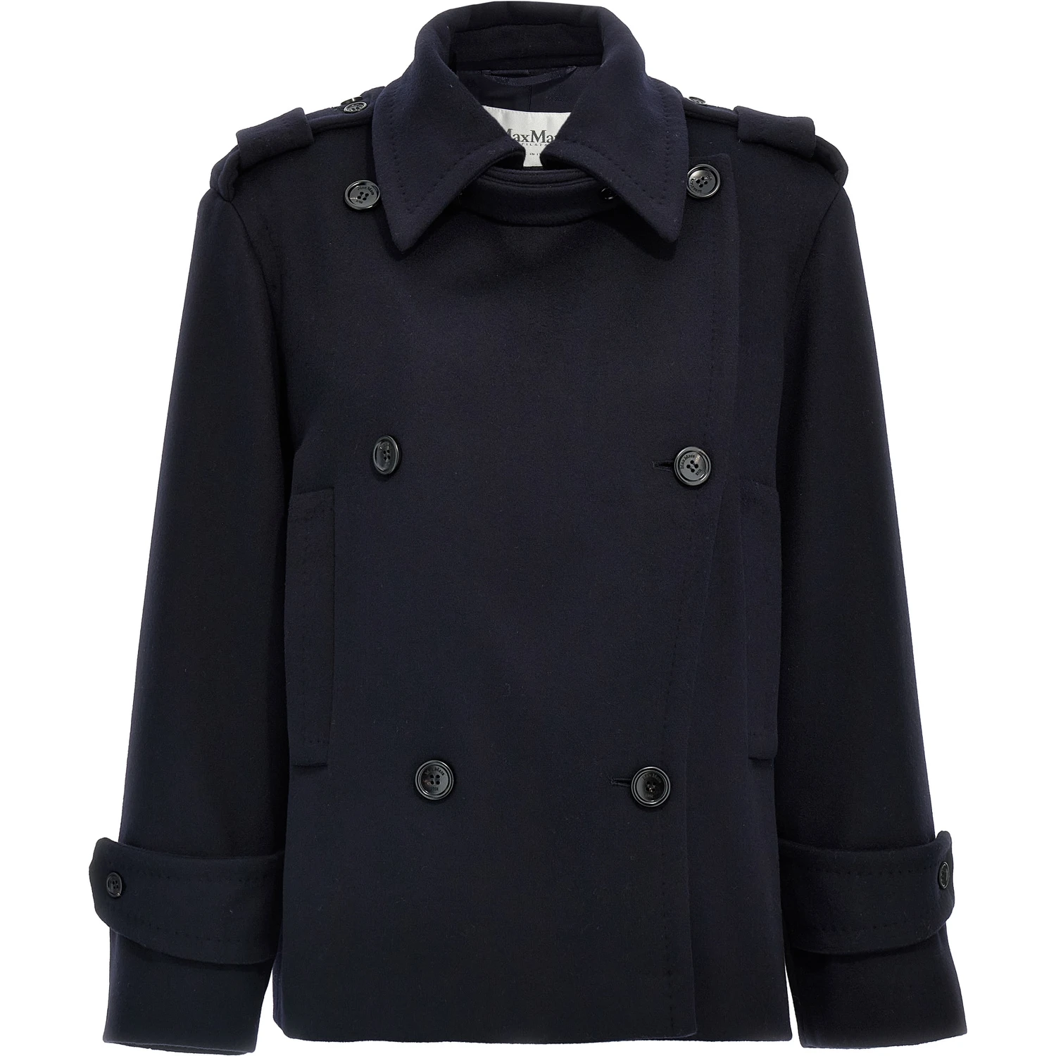 Blue Virgin Wool Coat