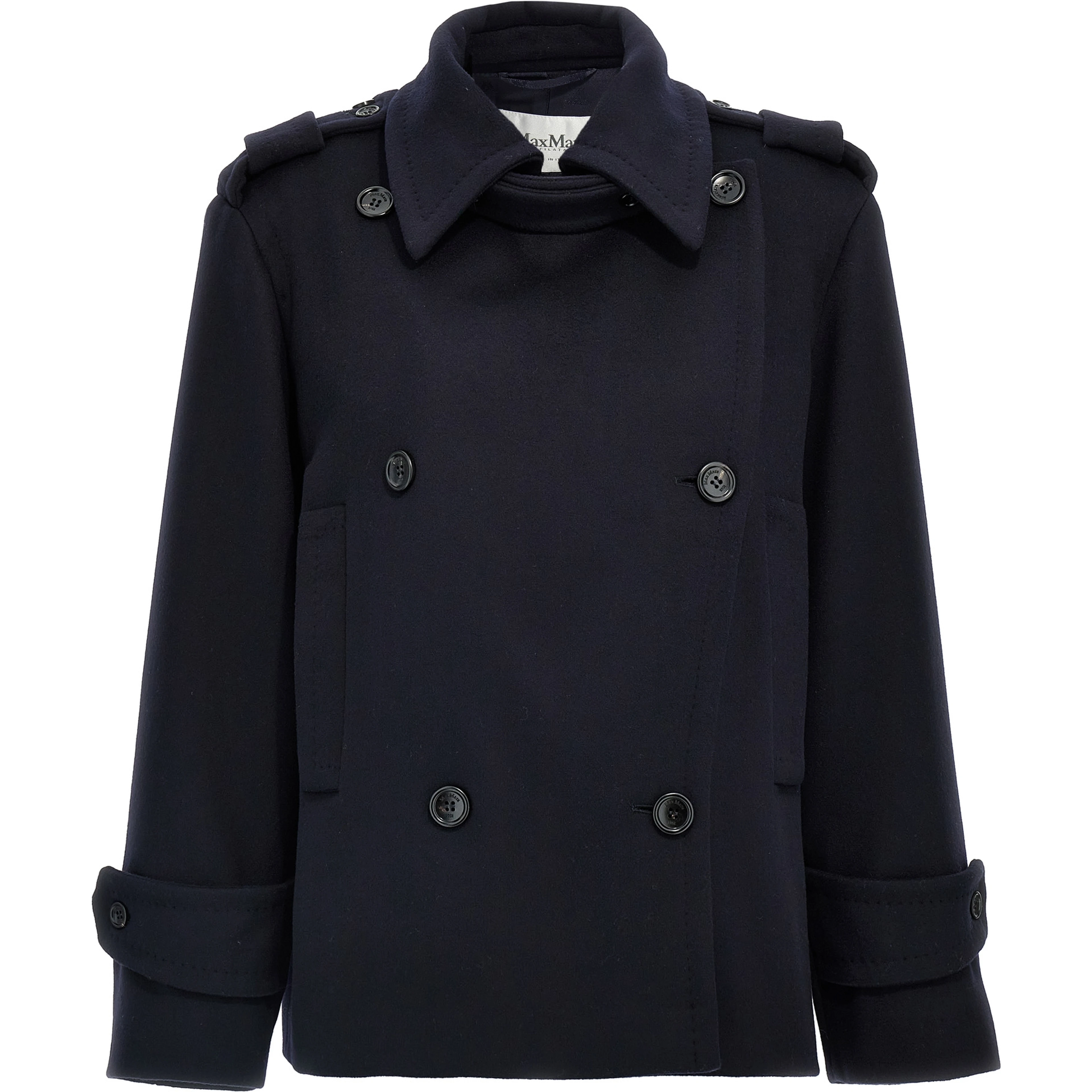 Blue Virgin Wool Coat