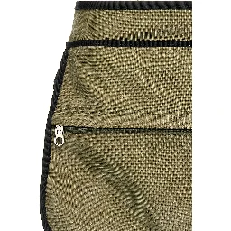 Bicolor Polyamide Long Skirt