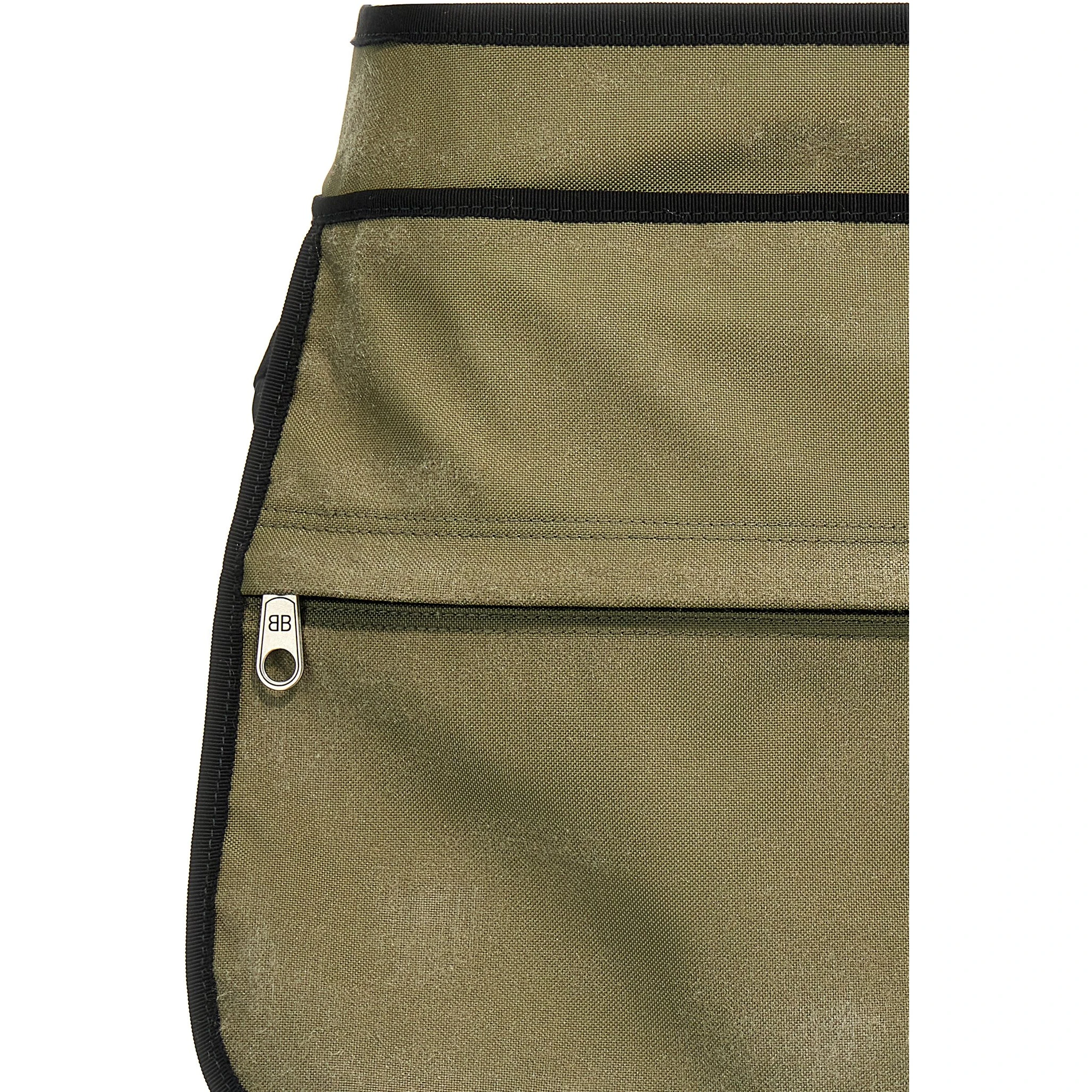 Bicolor Polyamide Long Skirt