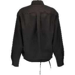 Black Wool Blouse
