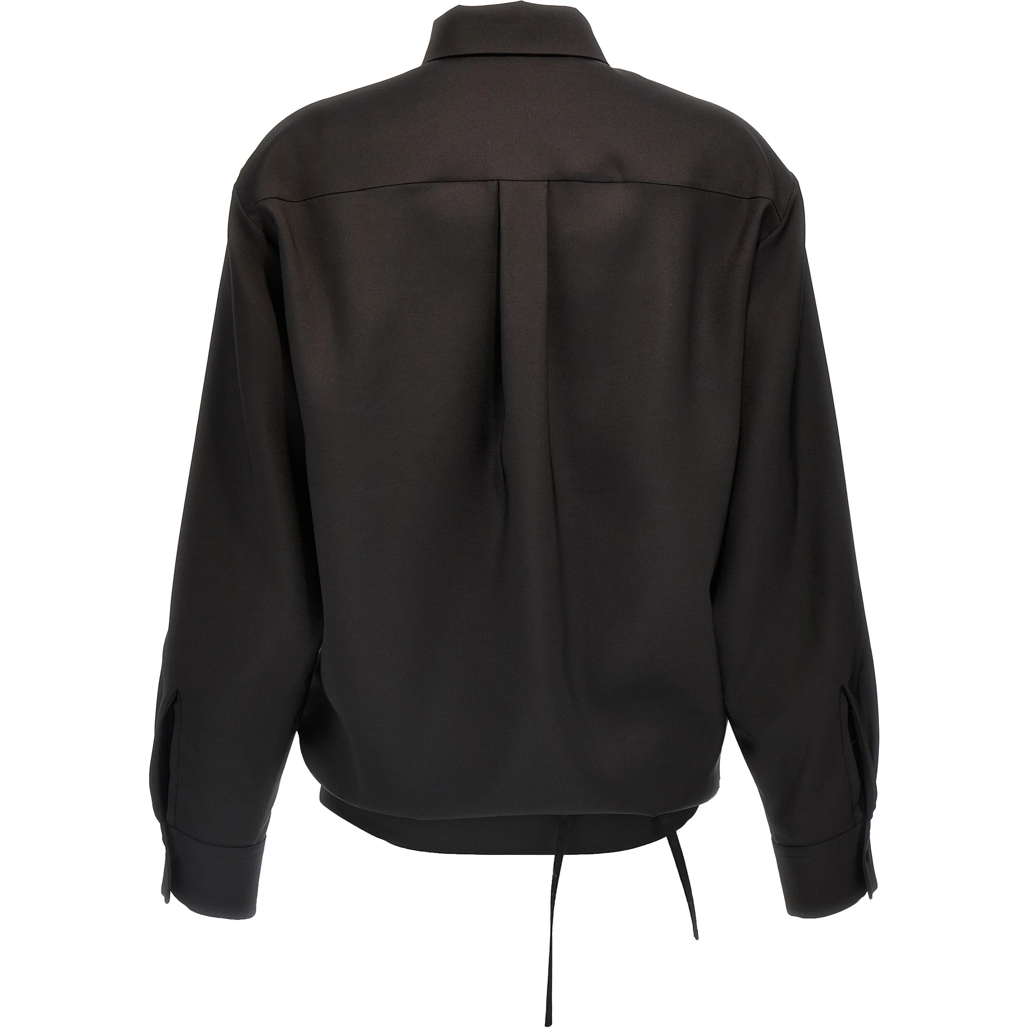 Black Wool Blouse