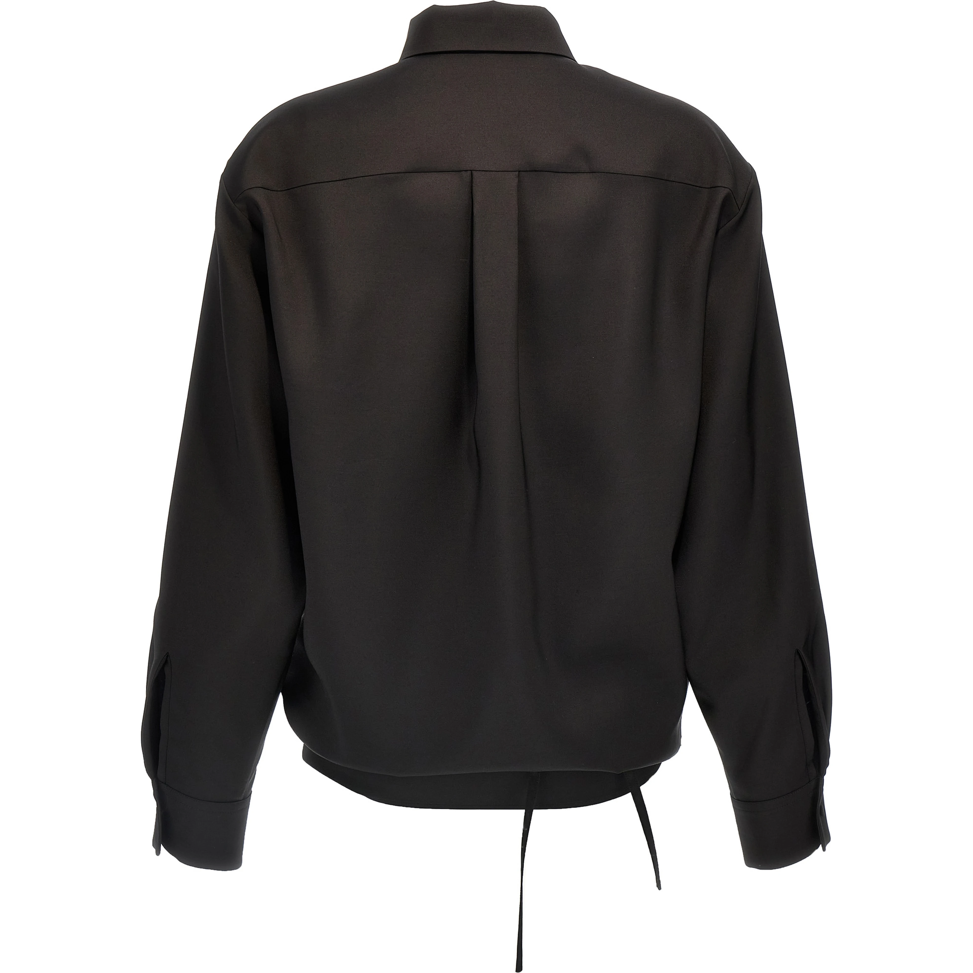 Black Wool Blouse