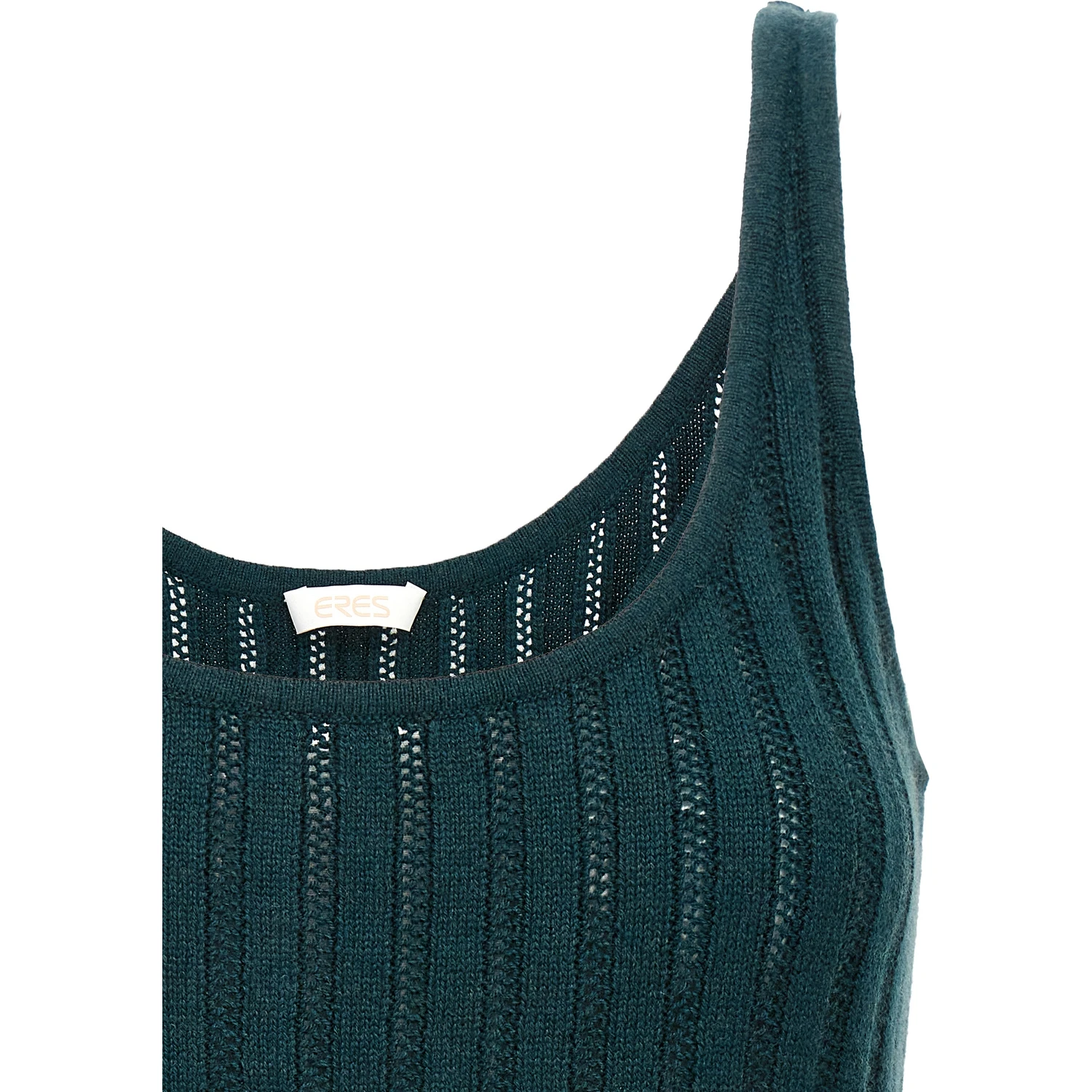Bicolor Wool Sleeveles T-Shirt