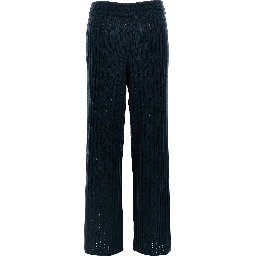 Bicolor Wool Casual Pants