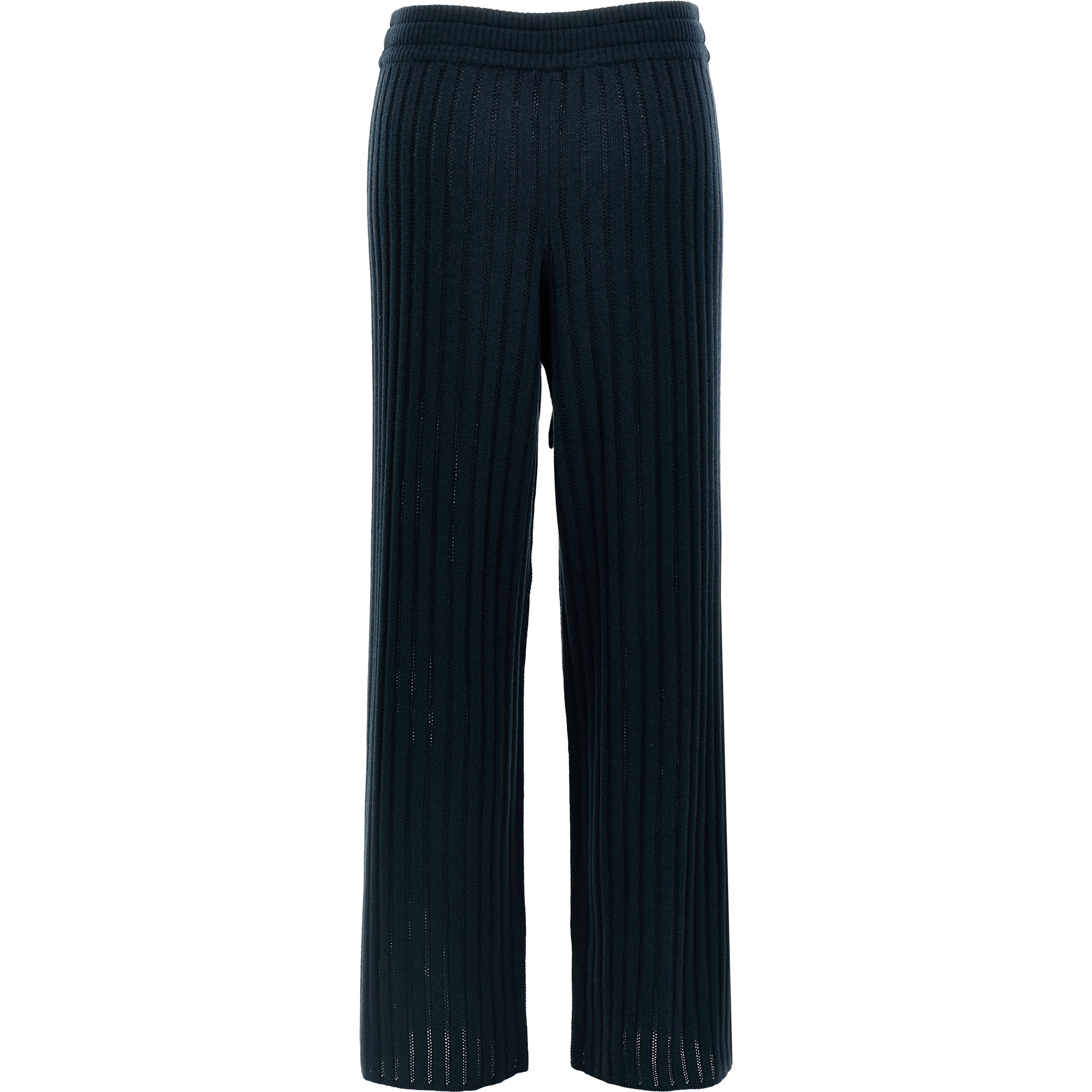Bicolor Wool Casual Pants