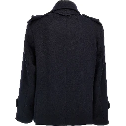 Blue Virgin Wool Coat