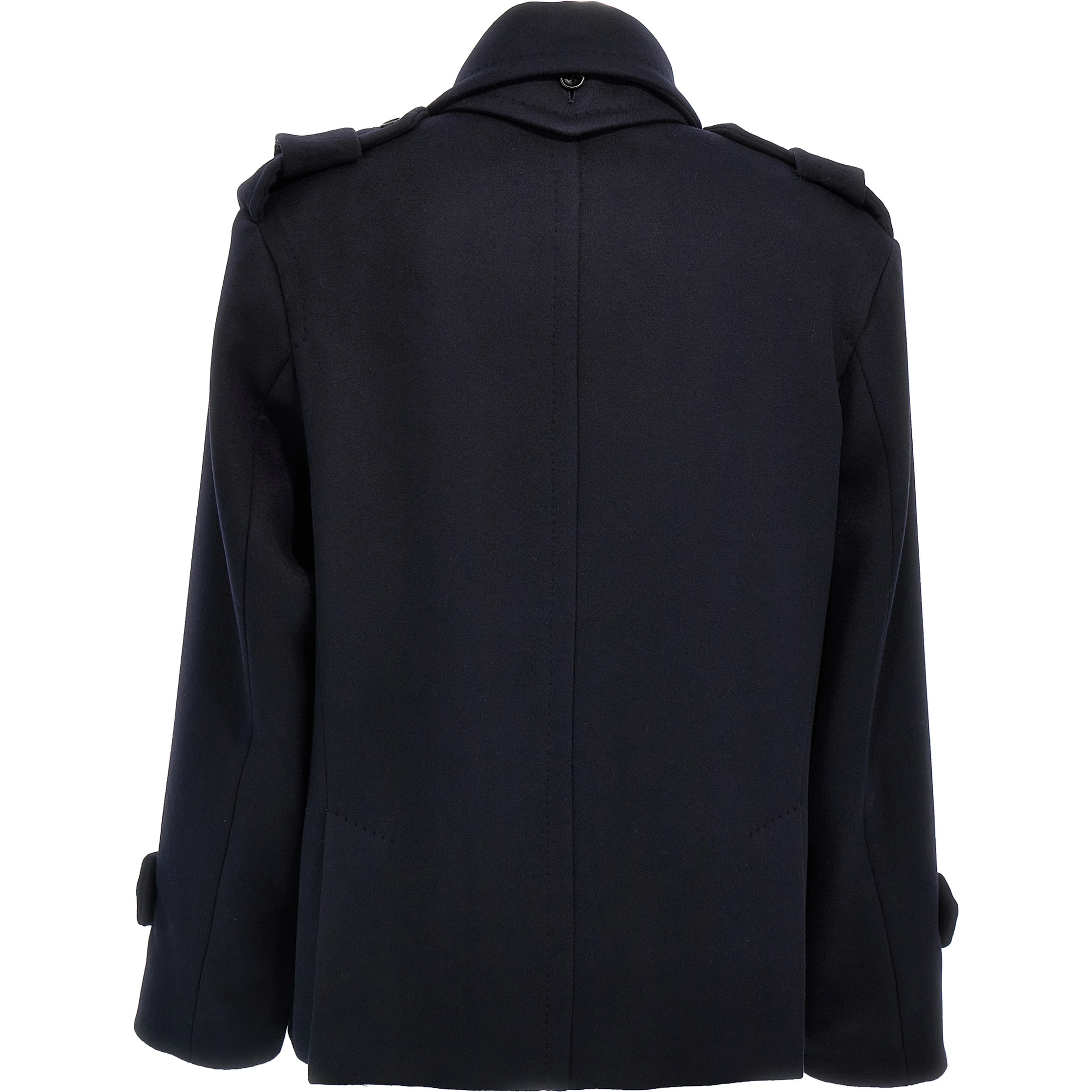 Blue Virgin Wool Coat