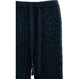 Bicolor Wool Casual Pants