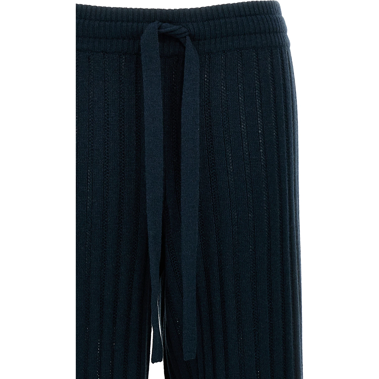 Bicolor Wool Casual Pants