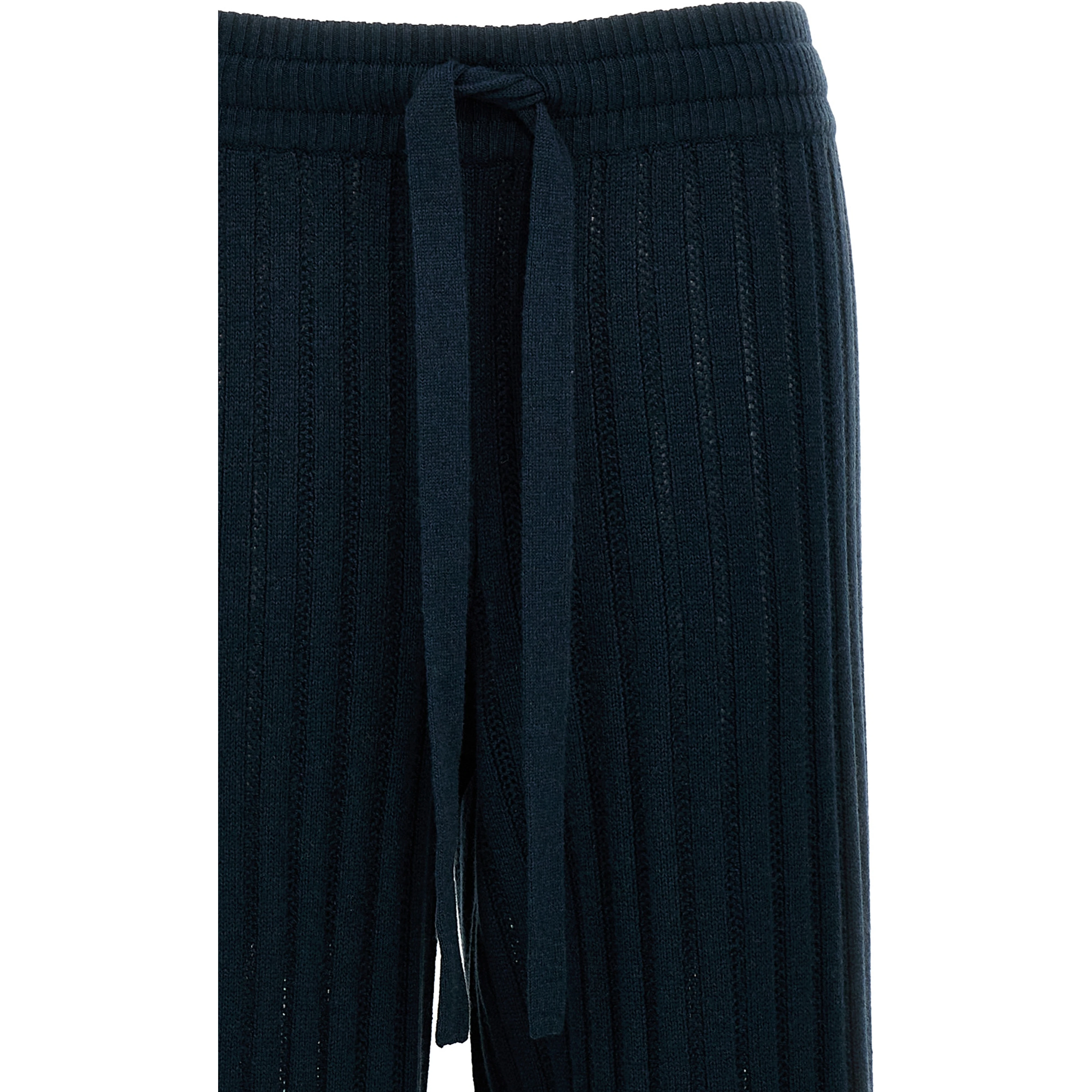 Bicolor Wool Casual Pants