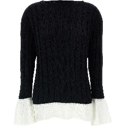 Bicolor Cotton Cardigan