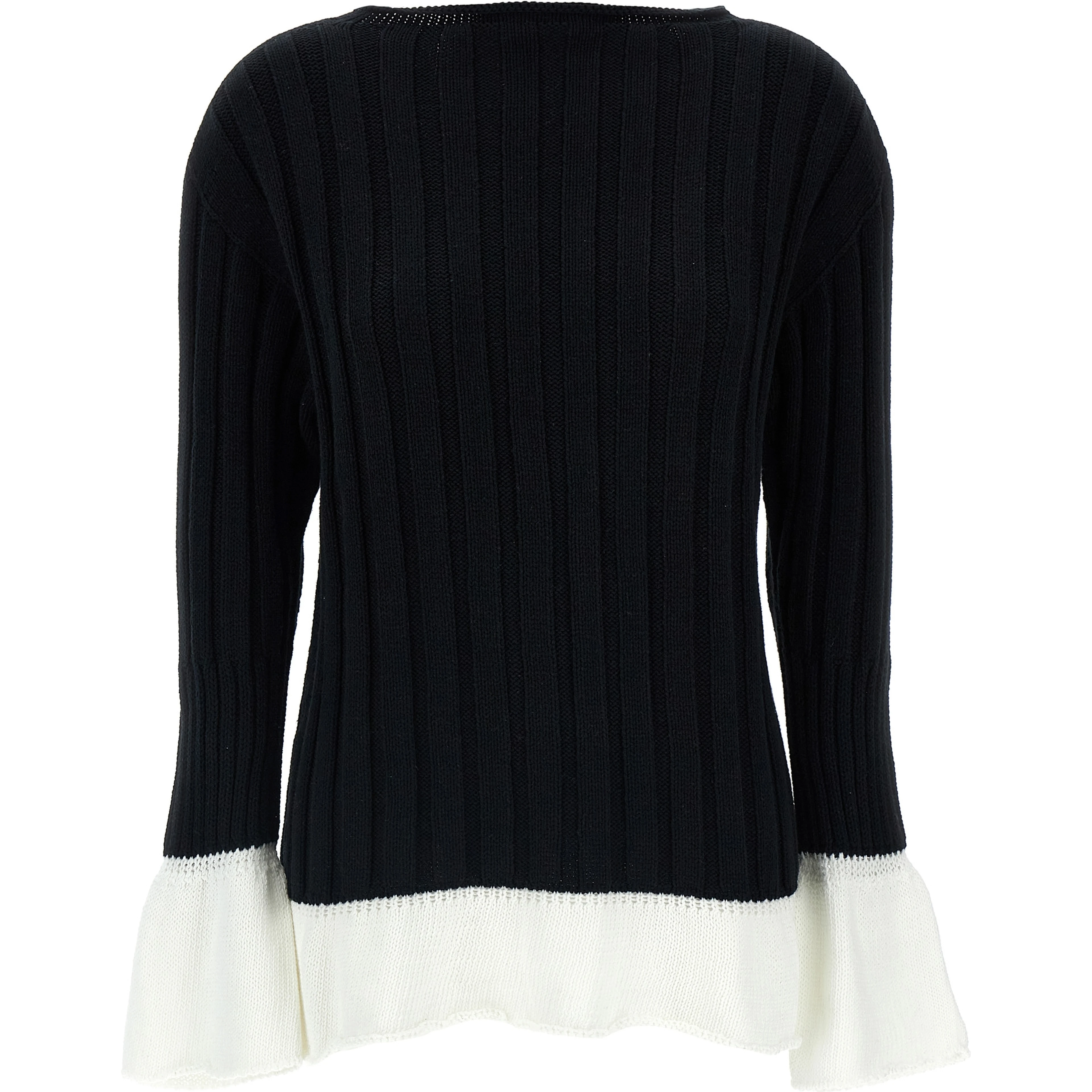Bicolor Cotton Cardigan