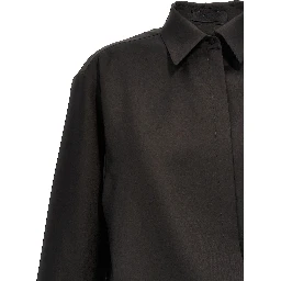 Black Wool Blouse