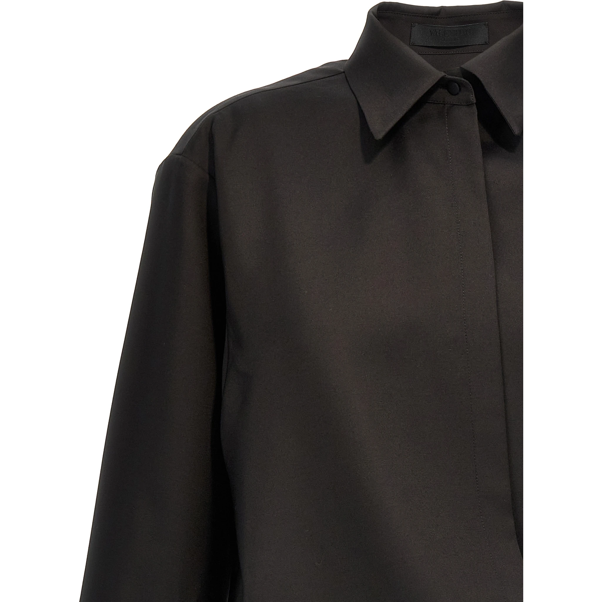 Black Wool Blouse