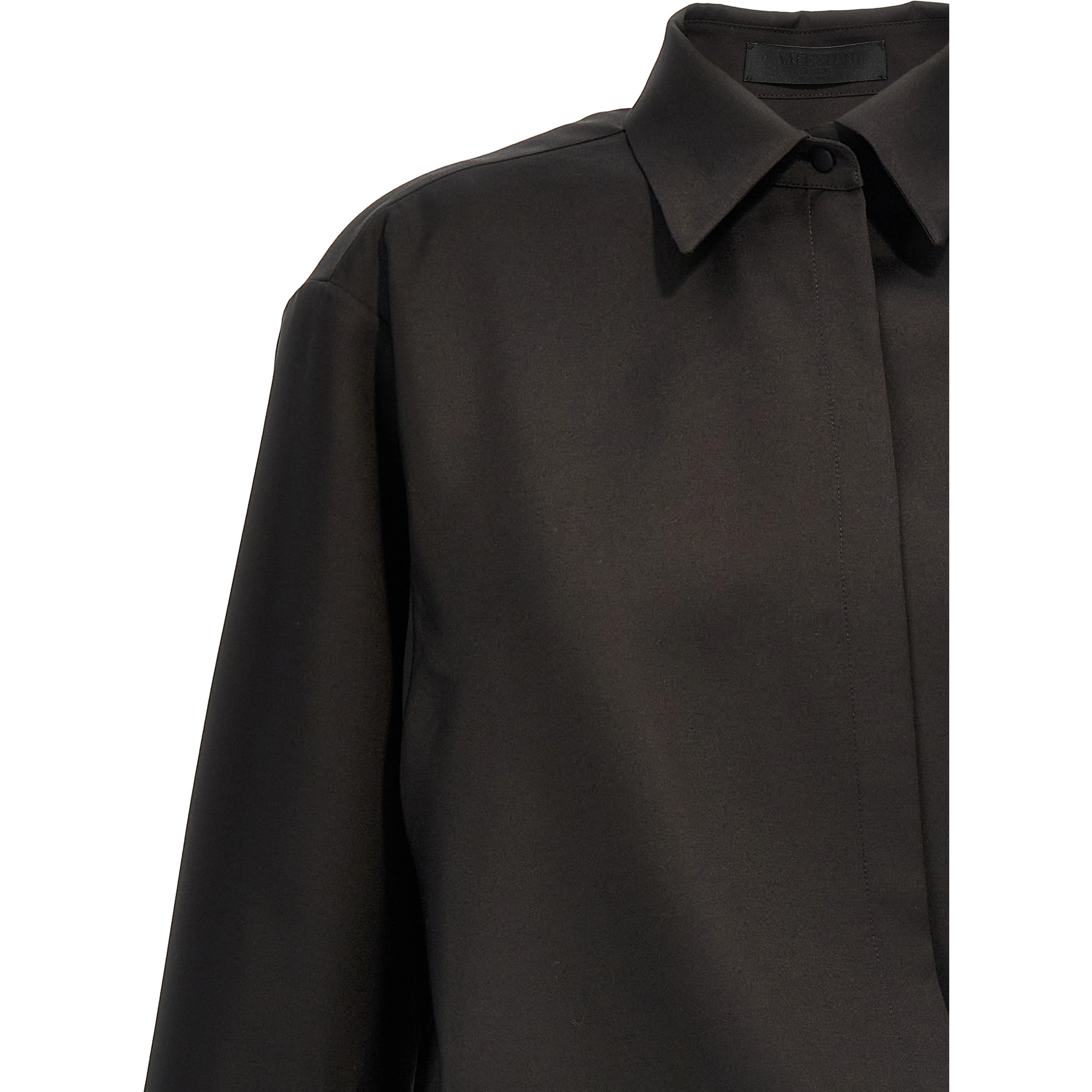 Black Wool Blouse