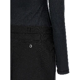 Black Polyester Short Dress