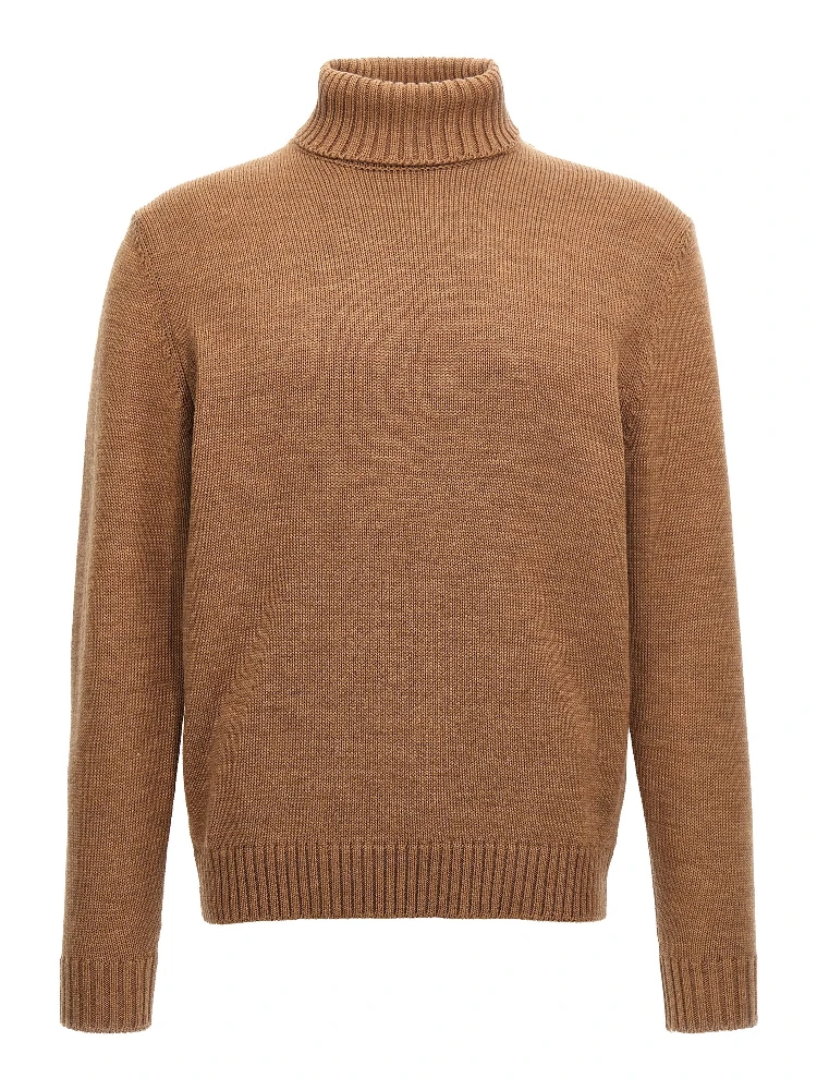 Brown Virgin Wool Cardigan