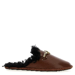 Brown Polyethylene Mules