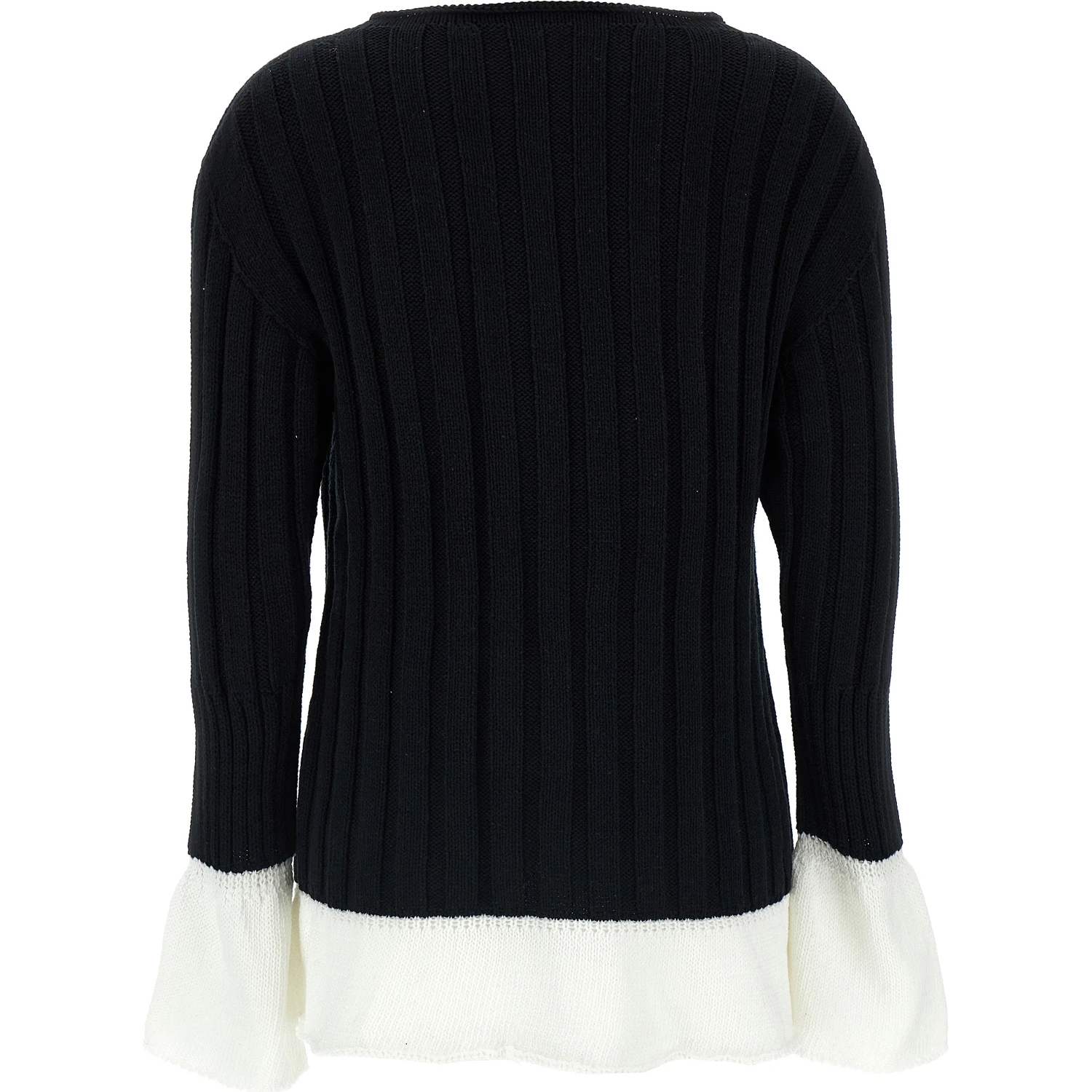 Bicolor Cotton Cardigan