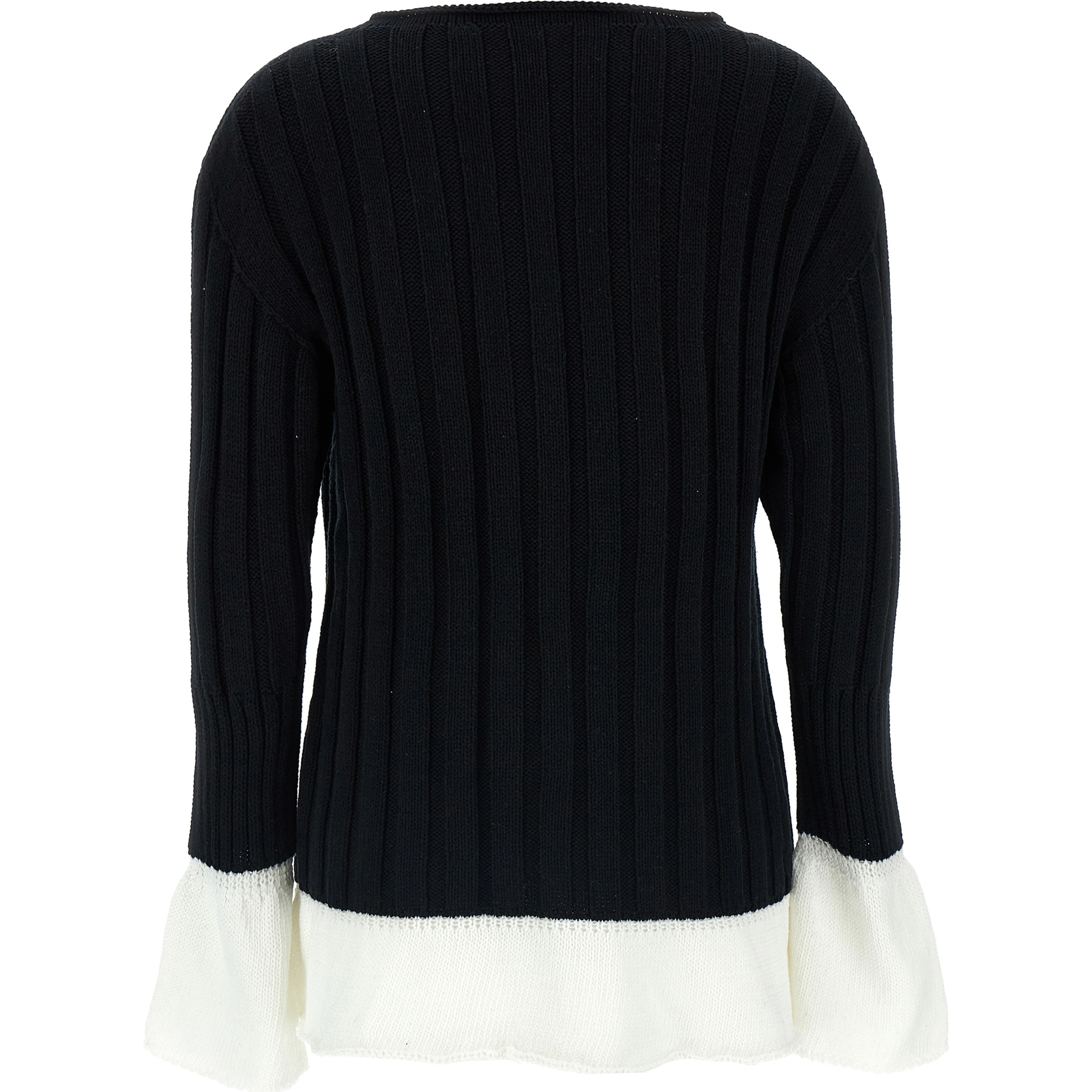 Bicolor Cotton Cardigan