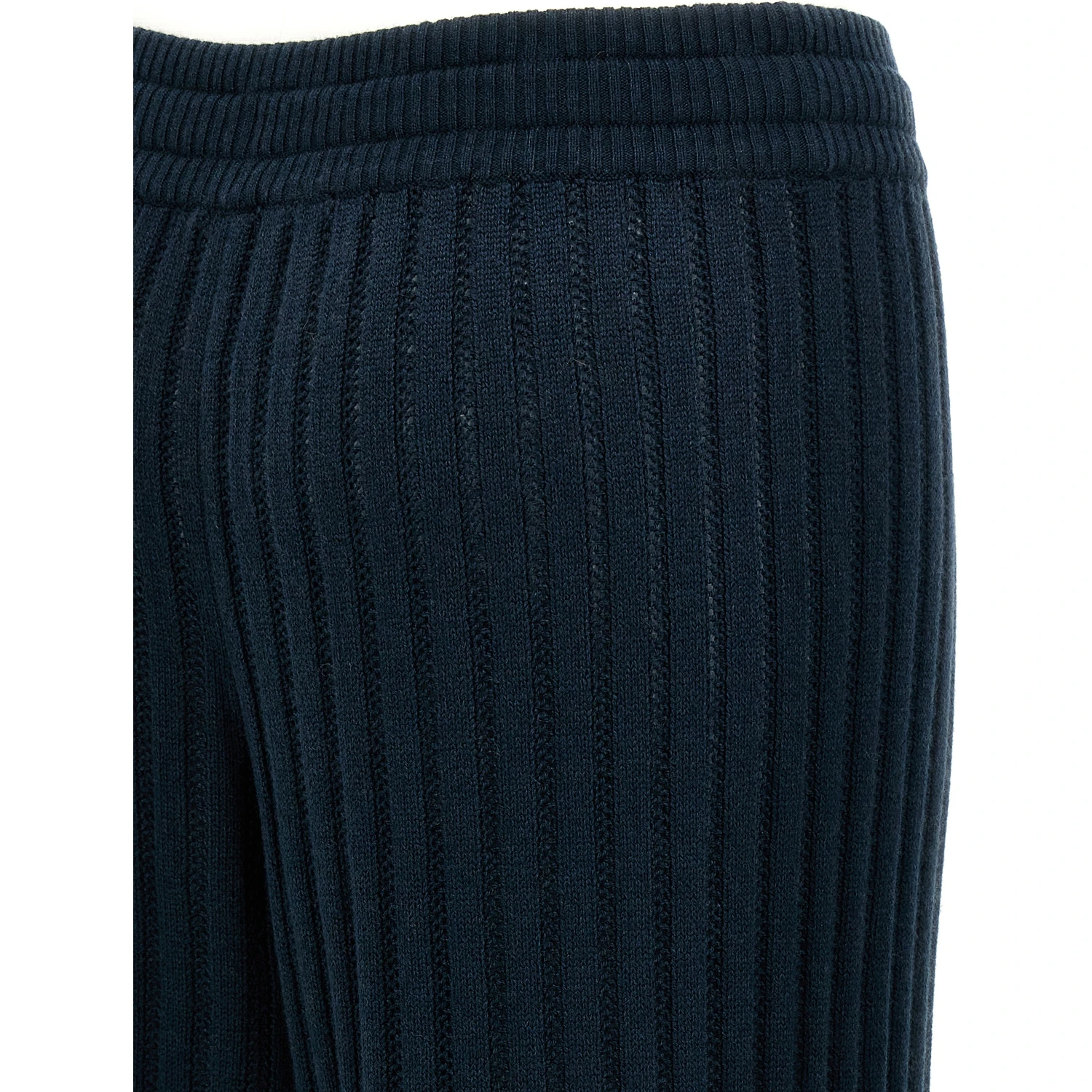 Bicolor Wool Casual Pants