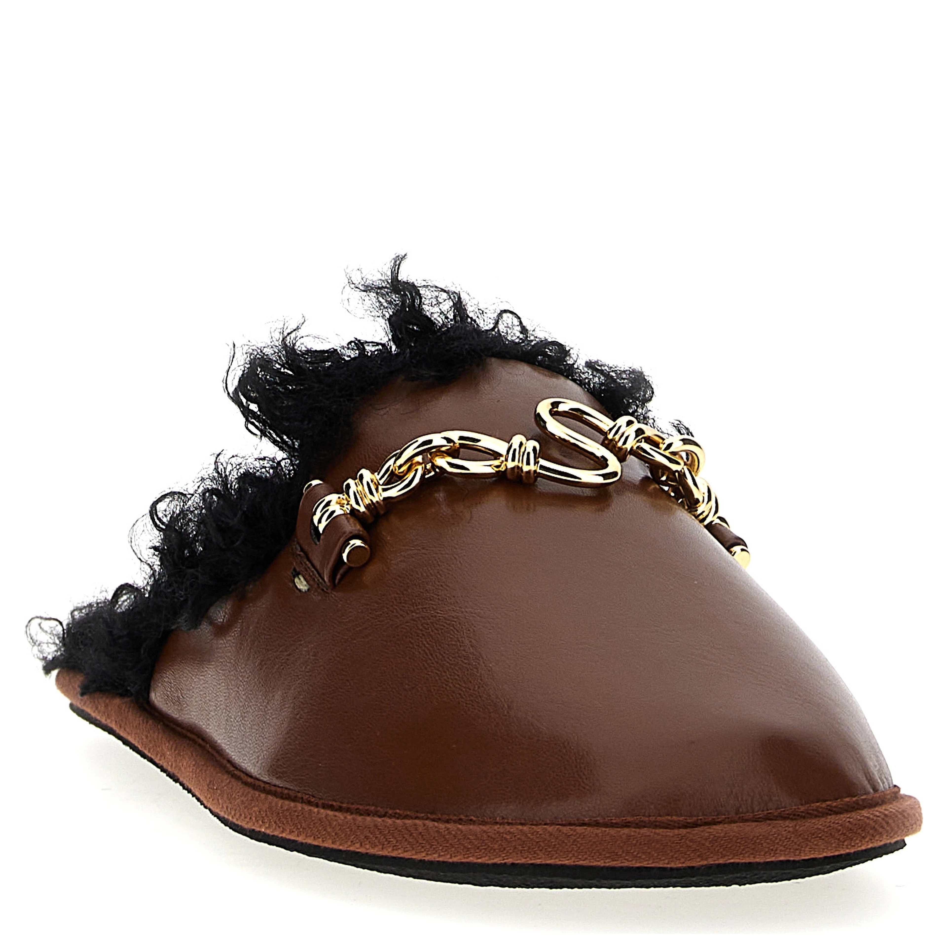 Brown Polyethylene Mules