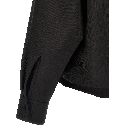 Black Wool Blouse