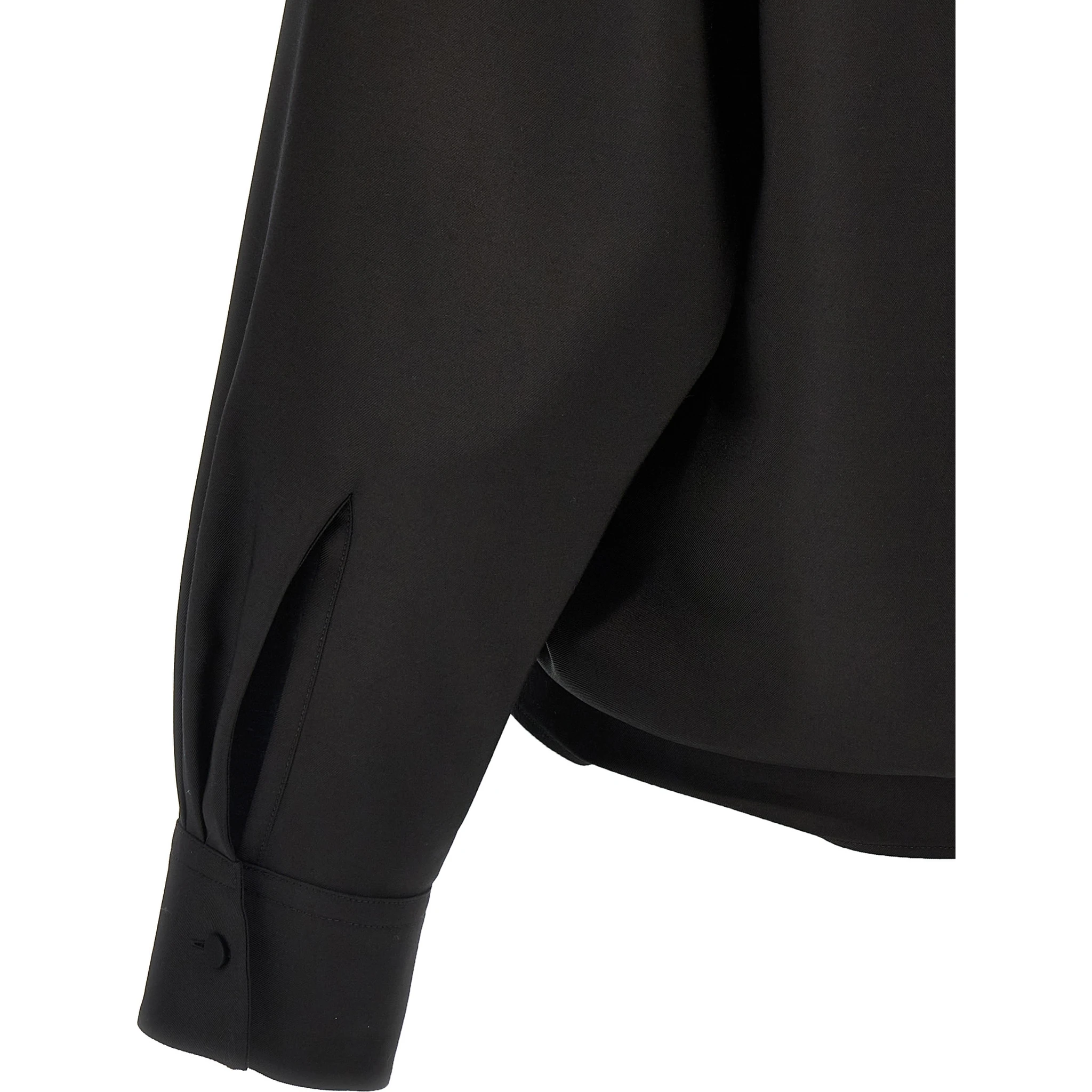 Black Wool Blouse