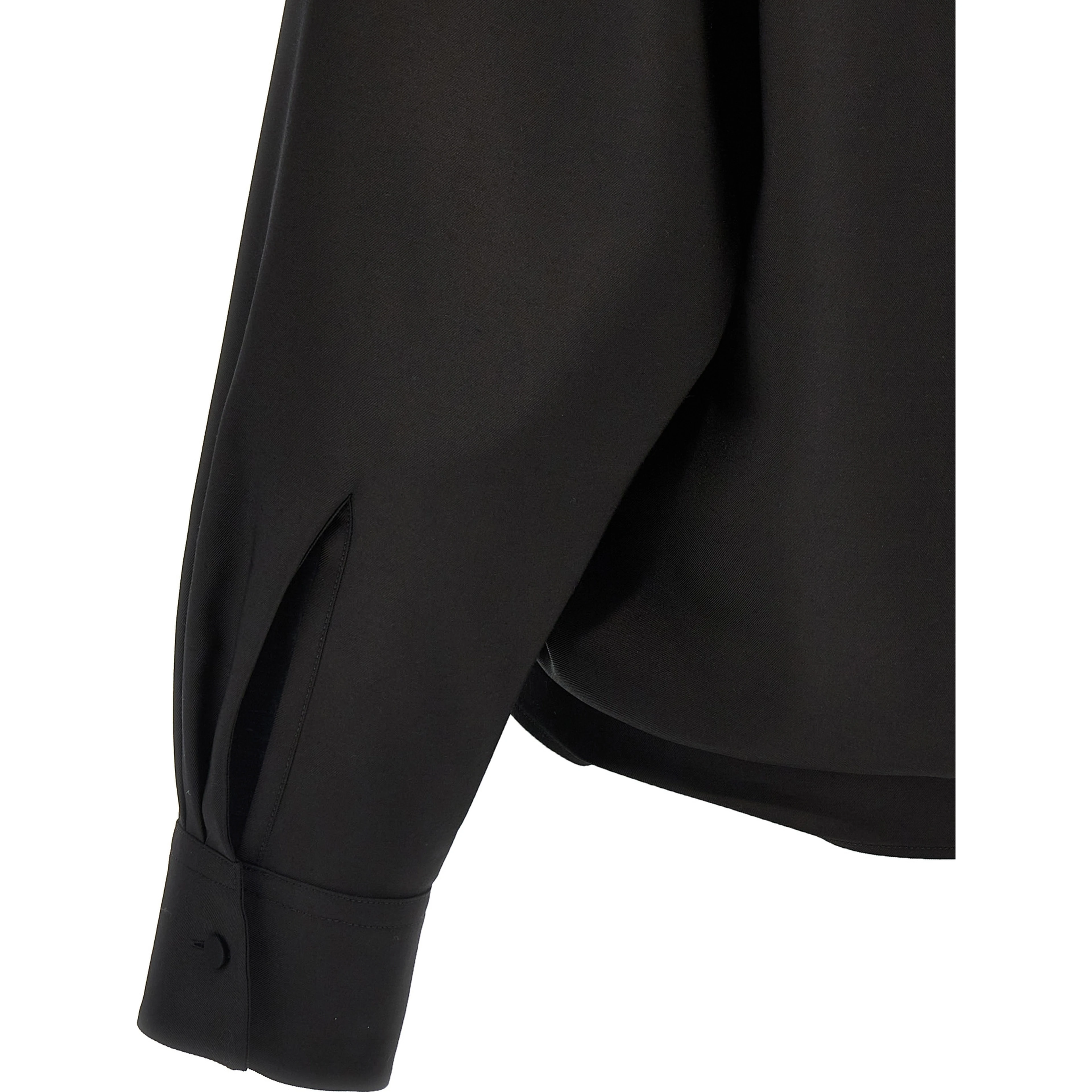 Black Wool Blouse