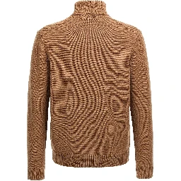 Brown Virgin Wool Cardigan