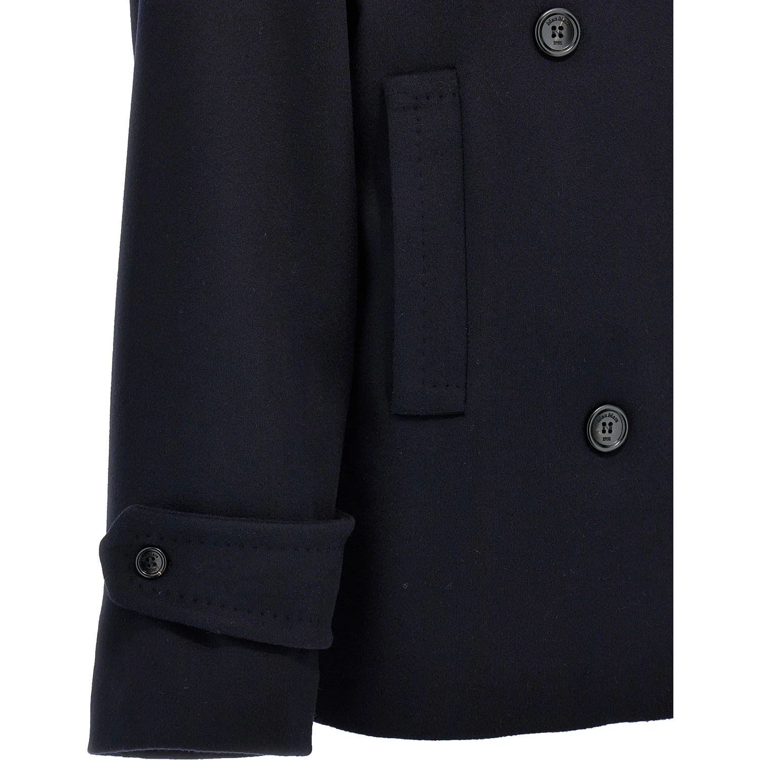 Blue Virgin Wool Coat