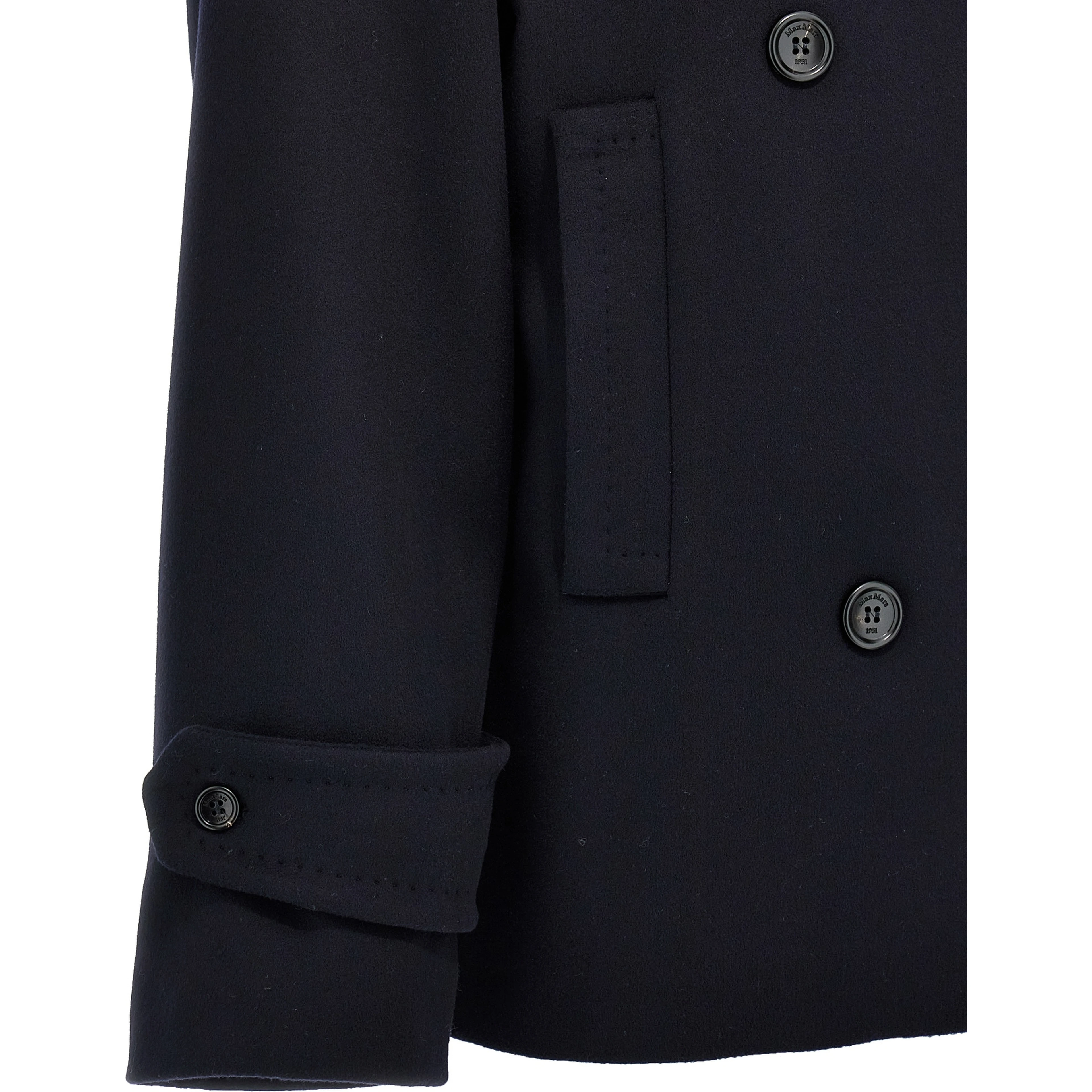 Blue Virgin Wool Coat