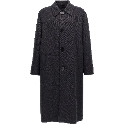 Blue Virgin Wool Coat